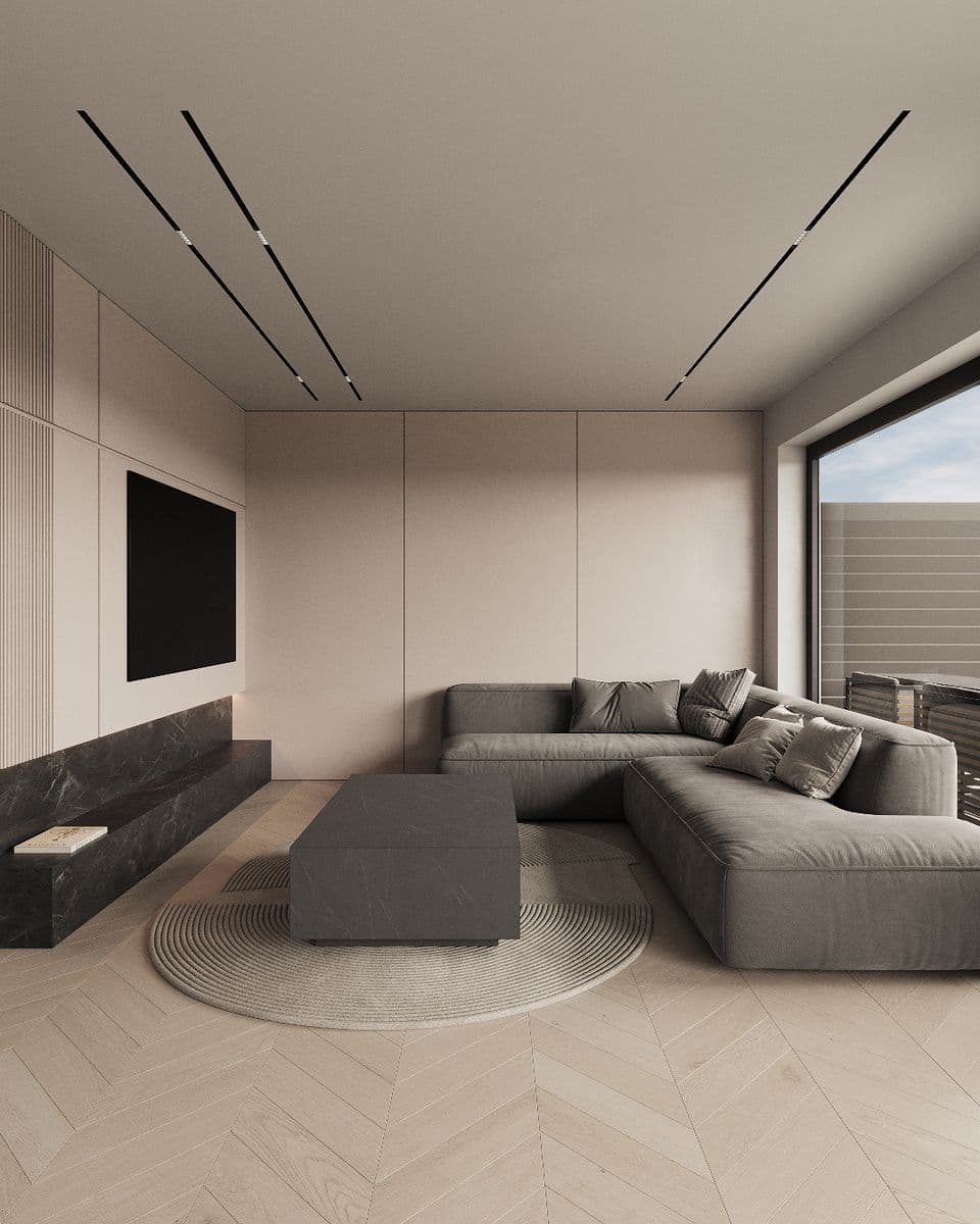 Wohnzimmer Rendering